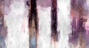 Soyut arkaplanda pürüzlü fırça darbeleri. Fırça boyası. Renkli boya darbeleri. Eşsiz duvar sanatı. Tuvaldeki modern sanat. Renkli çağdaş sanat eserleri. 