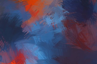 Renkli fırça darbelerinin soyut arkaplanı. fırçalanmış canlı duvar kağıdı. resmedilmiş sanat eseri. Eşsiz ve yaratıcı illüstrasyon.