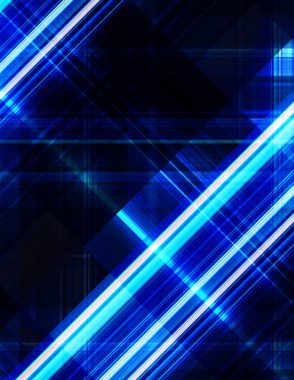 Renkli ve canlı geometrik şekiller katmanları var. Bir teknoloji planının dijital illüstrasyonu. Gelecekçi tasarım şablonu.