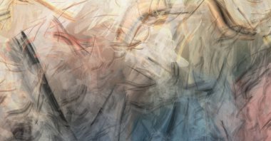 Modern sanat. Taranmış Boyalı Soyut Arkaplan. Fırça darbesi ile boyanmış. Boya darbeleri. 2B Görüntü