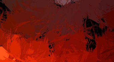 Canlı fırça darbeleriyle boyanmış. Renkli desenli resim. Fırçalanmış duvar kağıdını boya.