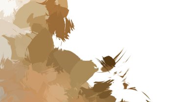 Taranmış Boyalı Soyut Arkaplan. Vahşi kaotik fırça darbeleri. Boya darbeleri. 2D İllüstrasyon. Fırça darbeli resim. 