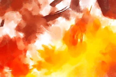 El yapımı sürreal soyut desenli suluboya. Modern sanatsal resim. 2D çizim. Arkaplan boyası karışımı. Yaratıcı duvar sanatı. Çağdaş sanat