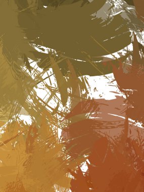 Renkli fırça darbelerinin 2B çizimi. Dekoratif doku resmi. Canlı boya desenli arka plan. Kaotik fırça darbeleri resim.