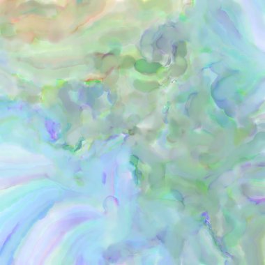 El yapımı sürreal soyut desenli suluboya. Modern sanatsal resim. 2D çizim. Arkaplan boyası karışımı. Yaratıcı duvar sanatı. Çağdaş sanat.