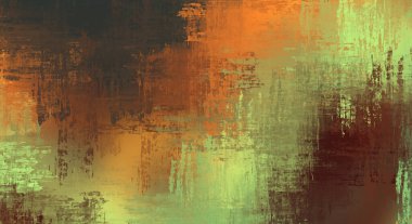 Çapraz vahşi fırça darbeleriyle arka plan. Renkli ve canlı bir tasvir. Boyalı sanat. Yaratıcı soyut resim.