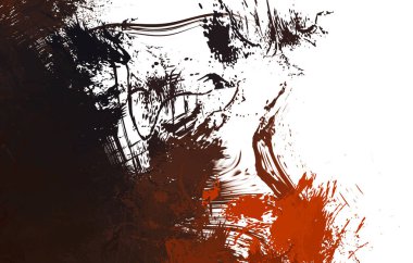 Duvar sanatı Eşsiz ve yaratıcı illüstrasyon. Fırça darbesi ile boyanmış. Renkli fırça darbelerinin soyut arkaplanı. Fırçalanmış canlı duvar kâğıdı. Boyalı sanatsal yaratım.