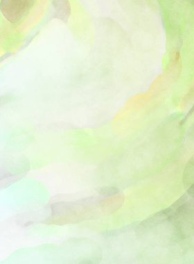 Pastel renklerde suluboya resim. Poster, duvar sanatı, afiş, kart, kitap kapağı ya da ambalaj için rahatlatıcı kompozisyonun yumuşak renkli çizimi. Modern fırça darbeleri resim.