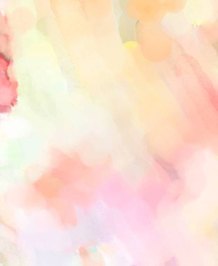 Pastel renklerde suluboya resim. Poster, duvar sanatı, afiş, kart, kitap kapağı ya da ambalaj için rahatlatıcı kompozisyonun yumuşak renkli çizimi. Modern fırça darbeleri resim.