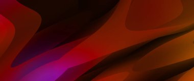 Soyut arkaplan. Renkli dalgalı tasarım duvar kağıdı. yaratıcı grafik 2D çizim. Dinamik şekilli modaya uygun sıvı örtüsü.