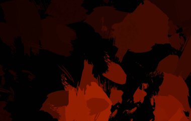 Vahşi fırça darbeleriyle yaratıcı soyut resim. Artistik fırça darbeleriyle donatılmış. Renkli ve canlı bir tasvir. Boyalı sanat.