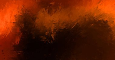 Canlı fırça darbeleriyle boyanmış. Renkli desenli resim. Fırçalanmış duvar kağıdını boya.