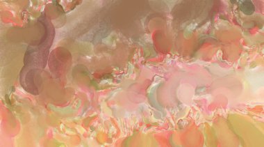 Yumuşak suluboya duvar kağıdı. Hafifçe fırçalanmış renkleri olan sanatsal bir resim. Pastel renkler arkaplana dokunmuş. Soyut duvar sanatı..