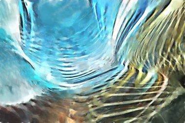 Modern sanat. Renkli çağdaş sanat eserleri. Renkli boya darbeleri. Soyut arkaplanda fırça darbeleri. fırça boyası.