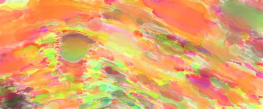 Çağdaş sanat. El yapımı resim. Modern sanat eserleri. Yüzeyde suluboya fırça darbeleriyle resim yapmak. 2D çizim. Sanatsal arkaplan resmi. Tablo üzerinde soyut resim. Renkli doku.