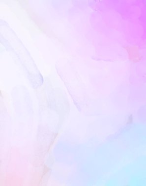 Yumuşak suluboya duvar kağıdı. Hafifçe fırçalanmış renkleri olan sanatsal bir resim. Pastel renkler arkaplana dokunmuş. Soyut duvar sanatı..