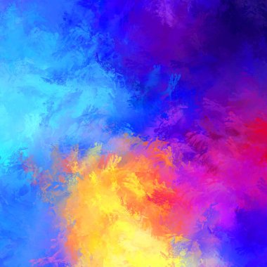 Boya darbeleri. 2D İllüstrasyon. Taranmış Boyalı Soyut Arkaplan. Fırça darbesi ile boyanmış. Modern sanat.