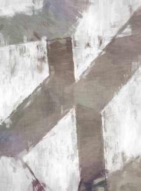 Soyut arkaplanda pürüzlü fırça darbeleri. Fırça boyası. Renkli boya darbeleri. Eşsiz duvar sanatı. Tuvaldeki modern sanat. Renkli çağdaş sanat eserleri. 