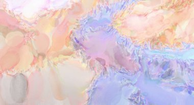 Pastel renklerde suluboya resim. Poster, duvar sanatı, afiş, kart, kitap kapağı ya da ambalaj için rahatlatıcı kompozisyonun yumuşak renkli çizimi. Modern fırça darbeleri resim.