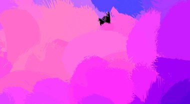 Canlı fırça darbeleriyle boyanmış. Renkli desenli resim. Fırçalanmış duvar kağıdını boya.