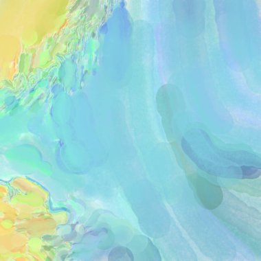 Soyut doku. Yüzeyde etkileyici el yapımı suluboya. Suluboya fırça darbeleri. Modern sanat. Çok renkli arkaplan. Çağdaş duvar sanatı. Renkli bir fon. 2d illüstrasyon.