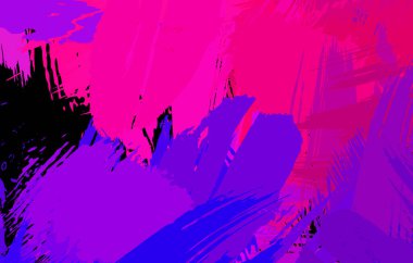 Sanatsal soyut arkaplan. Doku boyalı duvar kağıdı. Boya darbeleriyle yaratıcı bir illüstrasyon. Fırça desenli resim.