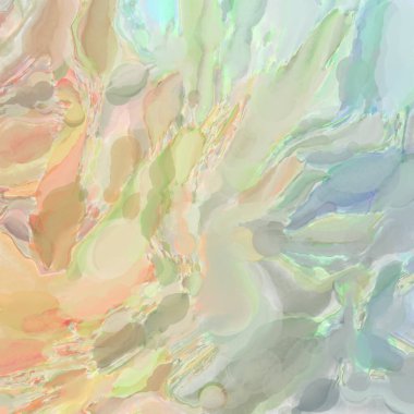 Çağdaş sanat. El işçiliğinin renkli dokusu. Modern resim. Yüzeyde suluboya vuruşlar. Sanatsal arkaplan resmi. Tablo üzerinde soyut resim. Fırça darbeleri. 