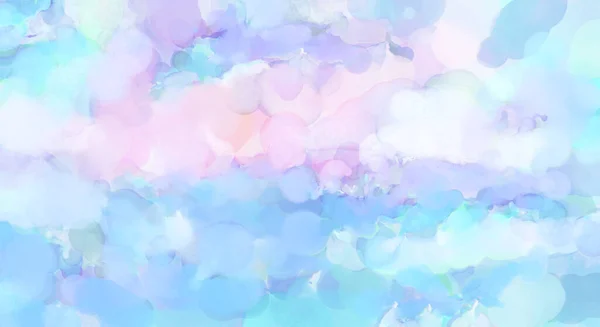 Watercolor Abstract Painting Pastel Colors Soft Color Painted Illustration Calming — Stock Photo, Image