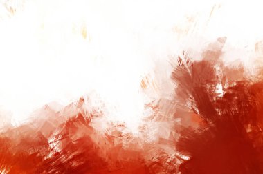 Canlı fırça darbeleriyle boyanmış. Renkli desenli resim. Fırçalanmış duvar kağıdını boya.