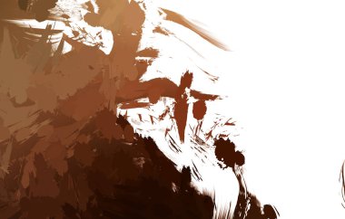 Duvar sanatı Eşsiz ve yaratıcı illüstrasyon. Fırça darbesi ile boyanmış. Renkli fırça darbelerinin soyut arkaplanı. Fırçalanmış canlı duvar kâğıdı. Boyalı sanatsal yaratım.