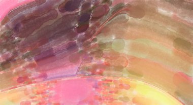 Suluboya fırça darbeleri. Modern sanat. Soyut doku. 2D çizim. Yüzeyde etkileyici el yapımı suluboya. Renkli bir fon. Çok renkli arkaplan. Çağdaş duvar sanatı. 