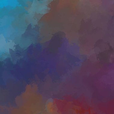 Duvar sanatı Eşsiz ve yaratıcı illüstrasyon. Fırça darbesi ile boyanmış. Renkli fırça darbelerinin soyut arkaplanı. Fırçalanmış canlı duvar kâğıdı. Boyalı sanatsal yaratım.