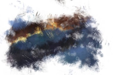 Taranmış Boyalı Soyut Arkaplan. Fırça darbesi ile boyanmış. Sanatsal canlılık ve renkli duvar kağıdı.