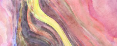 2D çizim. Sanatsal arkaplan resmi. Tablo üzerinde soyut resim. Çağdaş sanat. El yapımı resim. Renkli doku. Modern sanat eserleri. Yüzeyde suluboya fırça darbeleriyle boyama.