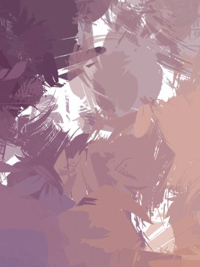 Renkli fırça darbelerinin 2B çizimi. Dekoratif doku resmi. Canlı boya desenli arka plan. Kaotik fırça darbeleri resim.