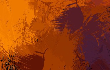 Sanatsal soyut arkaplan. Doku boyalı duvar kağıdı. Boya darbeleriyle yaratıcı bir illüstrasyon. Fırça desenli resim.