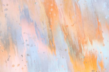 Yaratıcı soyut resim. Artistik fırça darbeleriyle donatılmış. Renkli ve canlı bir illüstrasyon. boyalı sanat.