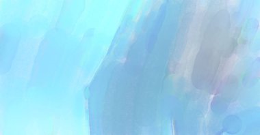 Çağdaş sanat. El yapımı resim. Modern sanat eserleri. Yüzeyde suluboya fırça darbeleriyle resim yapmak. 2D çizim. Sanatsal arkaplan resmi. Tablo üzerinde soyut resim. Renkli doku.