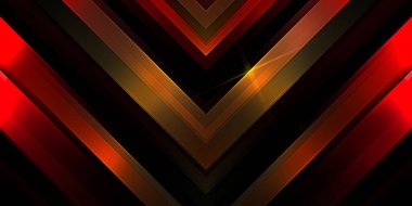 Soyut parlayan geometrik ışıklar arka planda. Fraktal simetrik grafik çizimi. Parıldayan ve parıldayan çubukları kesiştir.