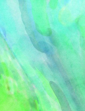 Alkol mürekkebini andıran rahatlatıcı fırça darbelerinin modern resmi. Poster, duvar sanatı, afiş, kart, kitap kapağı veya ambalaj için pastel renkli suluboya resim.