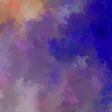 Duvar sanatı Eşsiz ve yaratıcı illüstrasyon. Fırça darbesi ile boyanmış. Renkli fırça darbelerinin soyut arkaplanı. Fırçalanmış canlı duvar kâğıdı. Boyalı sanatsal yaratım.