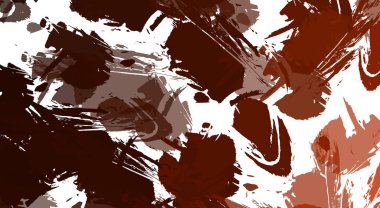 Renkli fırça darbelerinin 2B çizimi. Dekoratif doku resmi. Canlı boya desenli arka plan. Kaotik fırça darbeleri resim.