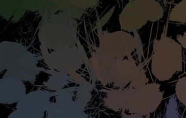 Vahşi fırça darbeleriyle yaratıcı soyut resim. Artistik fırça darbeleriyle donatılmış. Renkli ve canlı bir tasvir. Boyalı sanat.