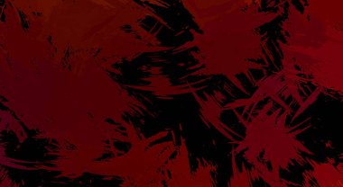 Canlı fırça darbeleriyle boyanmış. Renkli desenli resim. Fırçalanmış duvar kağıdını boya.