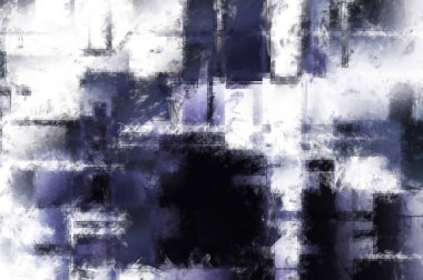 Modern sanat. Renkli çağdaş sanat eserleri. Renkli boya darbeleri. Soyut arkaplanda fırça darbeleri. Fırça boyası. Eşsiz duvar sanatı.