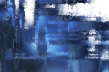 Modern sanat. Renkli çağdaş sanat eserleri. Renkli boya darbeleri. Soyut arkaplanda fırça darbeleri. Fırça boyası. Eşsiz duvar sanatı.