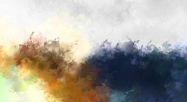 Sanatsal canlılık ve renkli duvar kağıdı. Taranmış Soyut Arkaplan. Fırça darbeli resim. 