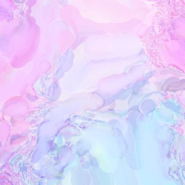 El yapımı sürreal soyut desenli suluboya. Modern sanatsal resim. 2D çizim. Arkaplan boyası karışımı. Yaratıcı duvar sanatı. Çağdaş sanat.