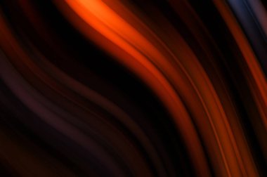 Siyah arka planda renkli düz çizgiler. Sıvı ve sıvı renkli dalgalar karanlıkta akıyor. Duvar kağıdı, afiş, arkaplan, kart, kitap, kapak, poster, afiş, broşür