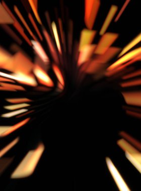 Işık parçacık izleri. Parlayan parçacıkları ve çizgileri olan ışık patlaması yıldızı. Güzel hareketli soyut ışın arkaplanı.